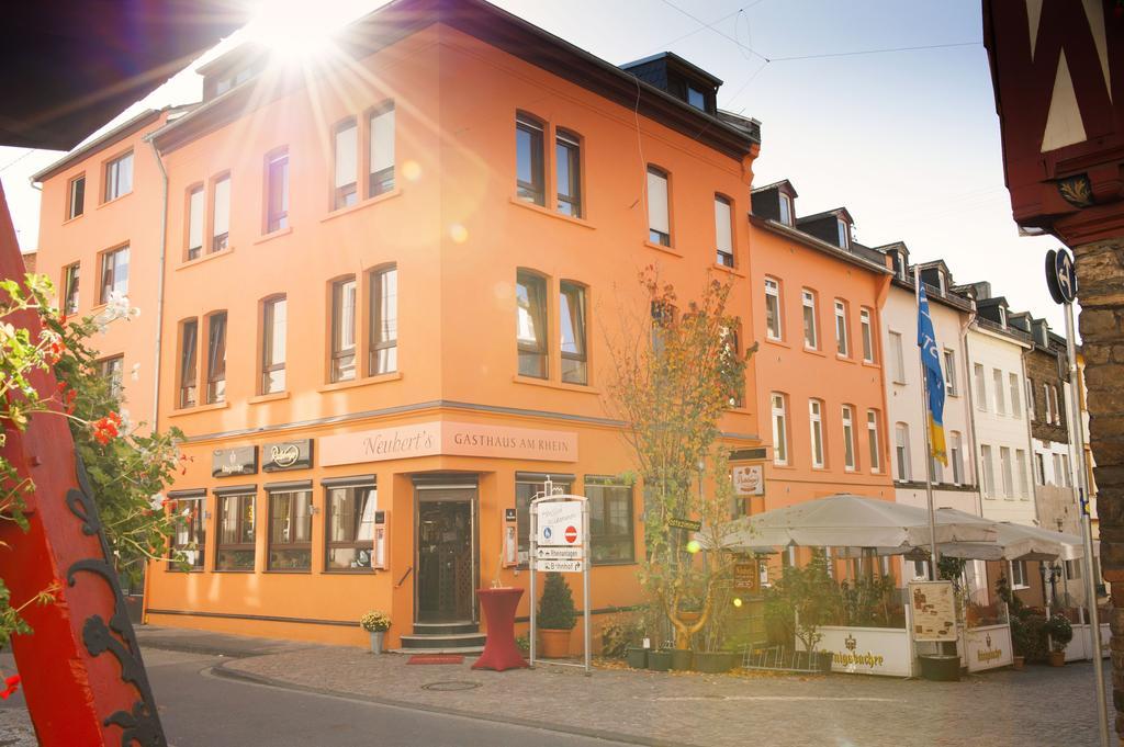 ホテル Neubert'S Gasthaus Am Rhein ラーンシュタイン エクステリア 写真